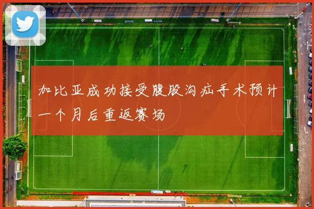 加比亚成功接受腹股沟疝手术预计一个月后重返赛场